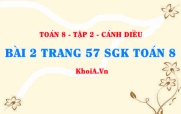Bài 2 trang 57 Toán 8 Cánh Diều Tập 2